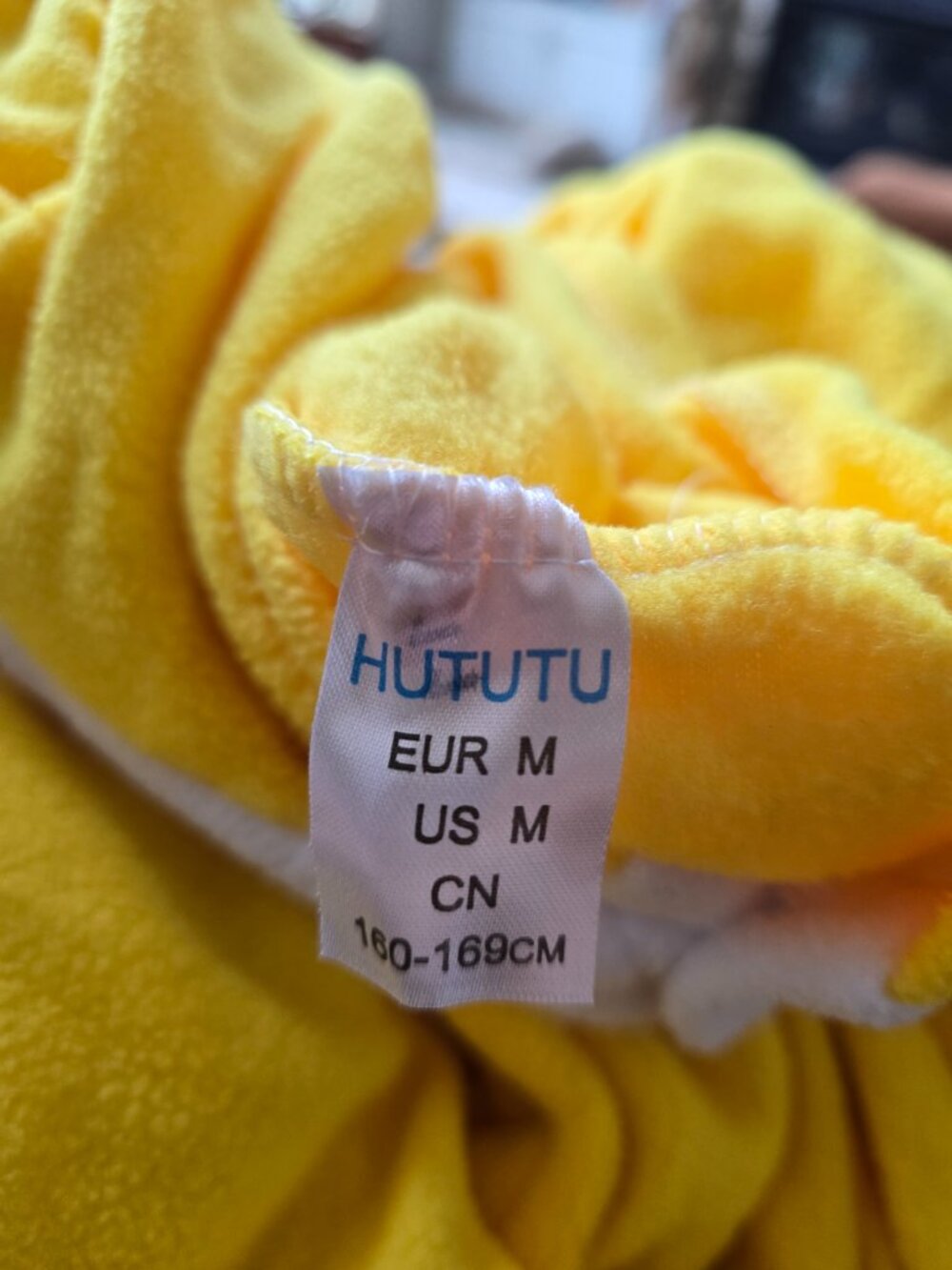 HUTUTU Adult Duck Fleece Pajama Onesie Costume - Size Medium 5'3" to 5'6" - Picture 2 of 8